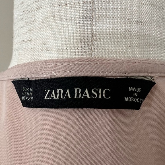 Zara Pink Sleeveless Wrap Top Size M - Picture 7 of 7